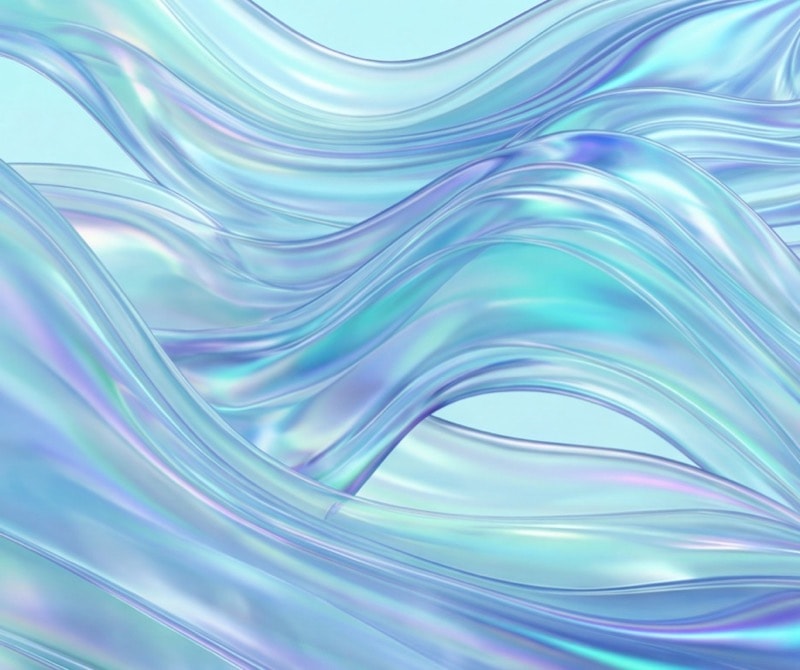 Iridescent waves visual panel 1