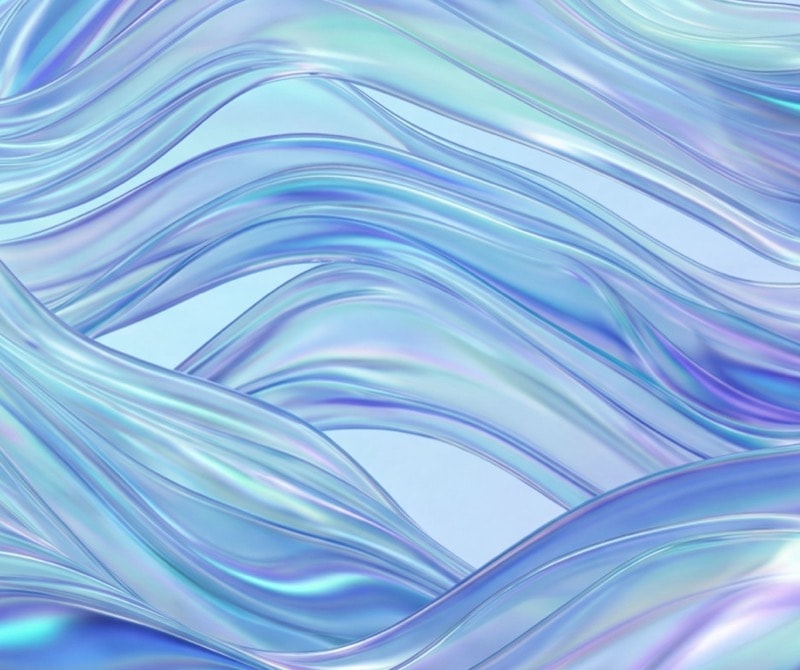 Iridescent waves visual panel 2