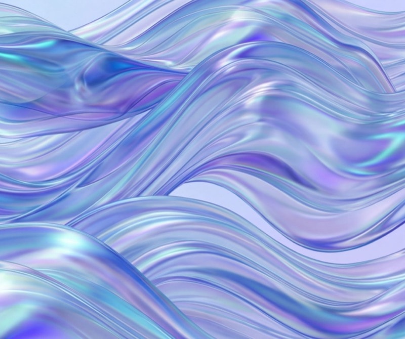 Iridescent waves visual panel 3